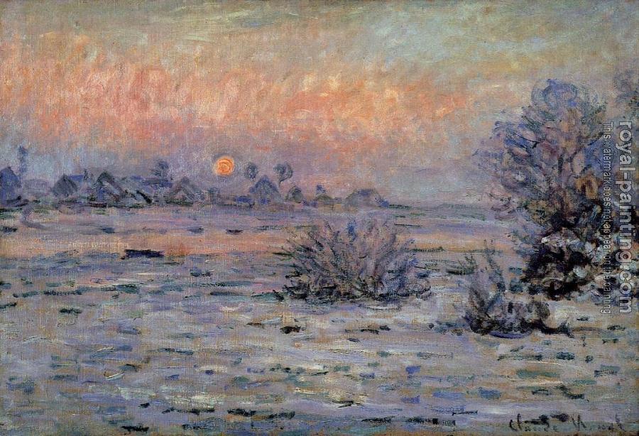Claude Oscar Monet : Winter Sun, Lavacourt